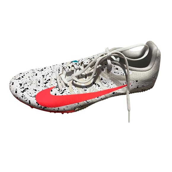 Nike Zoom Rival S 9 Paint Splatter White Crimson Jade Men's Size 12 Track - Picture 3 of 10